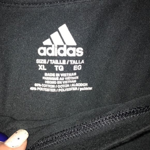 Young ladies black Adidas top - Picture 4 of 4